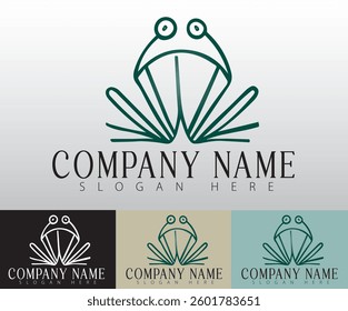 The minimalist frog logo conveys a sense of freshness, agility, and the spirit of environmental awareness. 