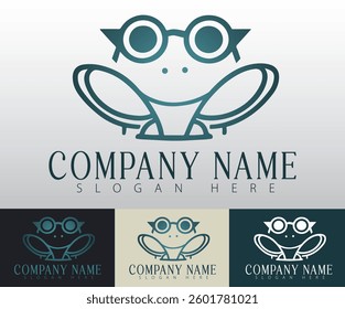 The minimalist frog logo embodies adaptability, ideal for brands with a progressive vision.