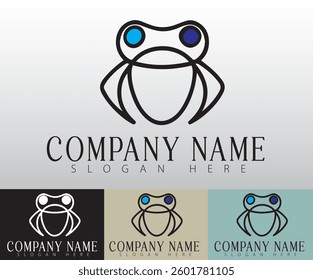 A minimalist frog motif reflects transformation, aligning well with brands that embrace change.