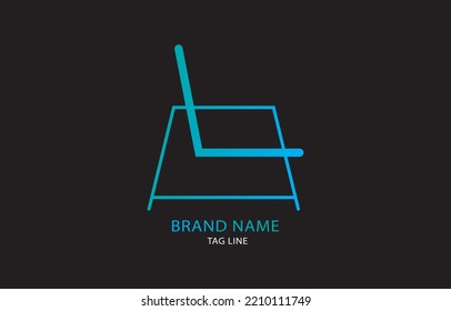 Minimalist furniture logo icon. furniture icon, interior logo