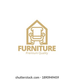 Minimalist furniture logo inspiration set