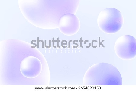 Minimalist and futuristic background featuring soft pastel 3D spheres on a light blue gradient. The glowing orbs and gentle blur effect evoke a dreamy, ethereal, and high-tech atmosphere.