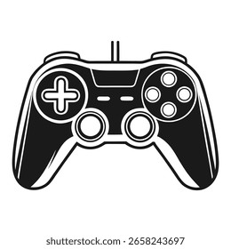Silueta de controlador de consola de juegos minimalista