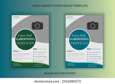 
Minimalist garden service flyer template with eco-friendly colors and clean layout. Designed for promoting organic gardening, backyard landscaping, or seasonal lawn care services. Suitable for small 