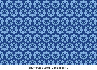 Minimalist gear pattern for industrial background