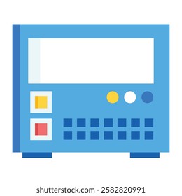 Minimalist generator icon representing power production, energy supply, and electrical engineering.