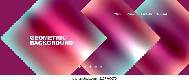 Minimalist geometric abstract background with fluid gradients. Vector Illustration For Wallpaper, Banner, Background, Card, Book Illustration, landing page