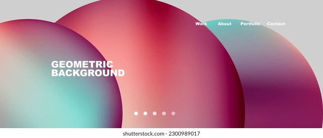 Minimalist geometric abstract background with fluid gradients. Vector Illustration For Wallpaper, Banner, Background, Card, Book Illustration, landing page