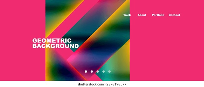 Minimalist geometric abstract background with fluid gradients. Vector Illustration For Wallpaper, Banner, Background, Card, Book Illustration, landing page