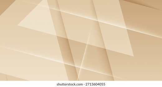 Fondo Abstractas geométrico minimalista con triángulos superpuestos. Gradiente de tono de tierra marrón suave. Diseño de moda creativo moderno en Ilustración vectorial