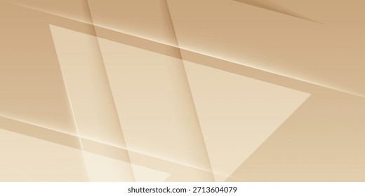 Fondo Abstractas geométrico minimalista con triángulos superpuestos. Gradiente de tono de tierra marrón suave.