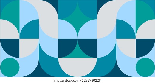 Minimalist geometric artwork poster full of colors with simple shapes and figures. Abstract dot vector pattern design in Scandinavian style for web banners, business presentations, branding, wallpaper