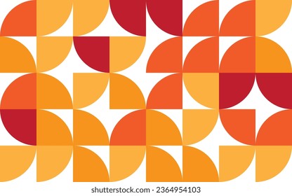 Minimalistisches geometrisches Kunstfoto voller Farben mit einfachen Formen und Figuren. Abstraktes Punktvektormuster-Design im skandinavischen Stil für Webbanner, Geschäftsvorführungen, Branding, Bildschirmhintergründe