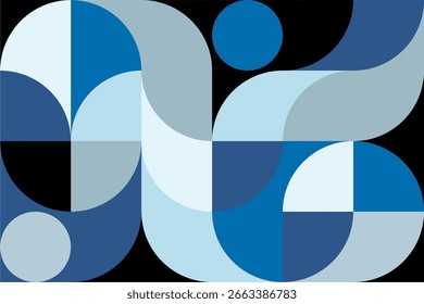 Minimalistisches geometrisches Kunstwerk Poster voller Farben mit einfachen Formen und Figuren. Abstraktes Punktvektormuster-Design im skandinavischen Stil für Webbanner, Geschäftspräsentationen, Branding, Tapeten