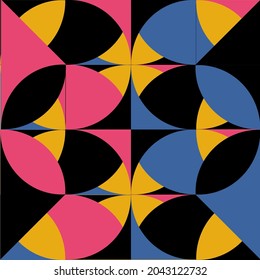 Minimalist geometric artwork poster with simple shapes and images. Abstract vector pattern design for web banner, business presentation, wallpaper, brand pack, fabric print