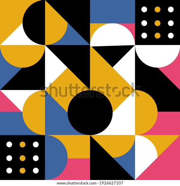 Minimalist Geometric Artwork Poster Simple Shapes Stock Vector (Royalty ...