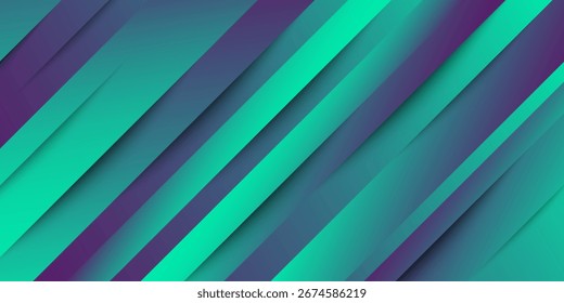 Minimalist geometric background with blue gradient color. Vector illustration