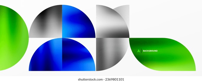 Minimalistischer geometrischer Hintergrund mit metallischen, runden Dreiecken, mit schlichten und modernen visuellen Ästhetik mit Schwerpunkt auf sauberen, metallischen Formen für Tapete, Banner, Hintergrund, Landungseite