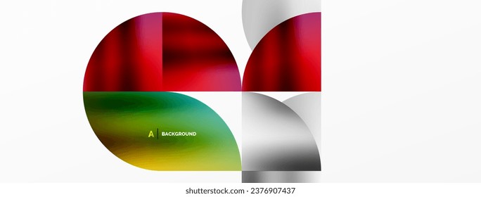 Minimalist geometric background featuring metallic round triangles, delivering sleek and modern visual aesthetic with emphasis on clean, metallic forms for wallpaper, banner, background, landing page