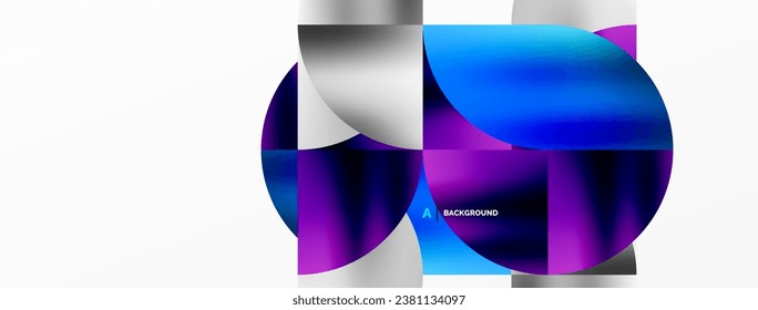 Minimalist geometric background featuring metallic round triangles, delivering sleek and modern visual aesthetic with emphasis on clean, metallic forms for wallpaper, banner, background, landing page