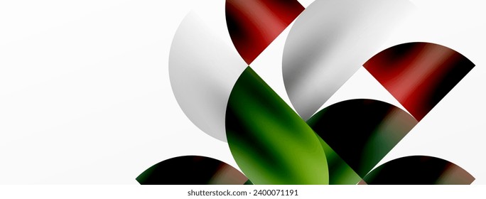 Fondo geométrico minimalista con triángulos redondos metálicos, proporcionando una estética visual moderna y elegante con énfasis en formas metálicas limpias para papel de pared, pancarta, fondo, página de inicio