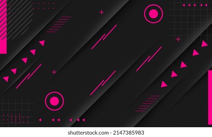 Minimalist geometric background. modern technology with dynamic patterns and shadows.