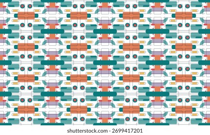 Plano de fundo geométrico minimalista com formas simples em duas cores