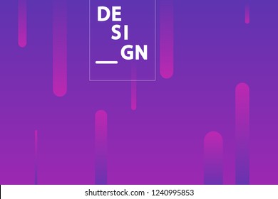 Minimalist geometric background. Trendy gradient shapes composition. Vector Illustration