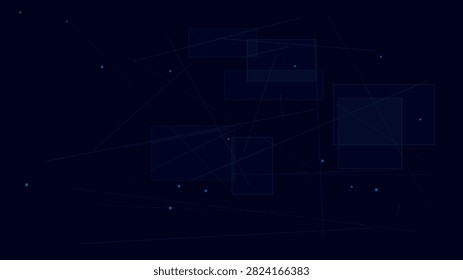 Minimalist geometric business framework silhouettes in cool desi