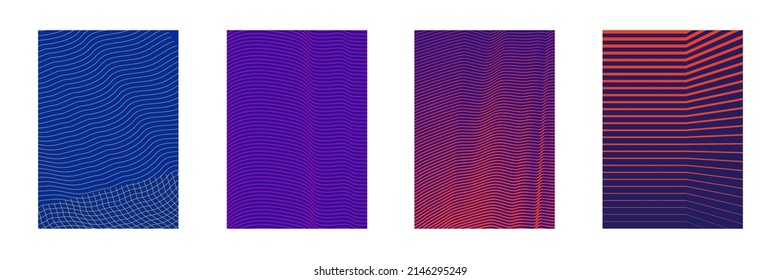 Minimalist geometric cover design. Applicable for covers, annual reports, flyers, banners etc.  Colorful halftone gradients.