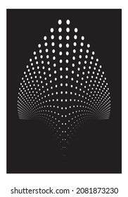 Cartel de diseño geométrico minimalista, plantilla vectorial con formas primitivas
