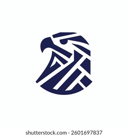 Minimalist Geometric Eagle Logo for sale.