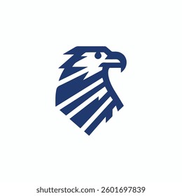 Minimalist Geometric Eagle Logo for sale.