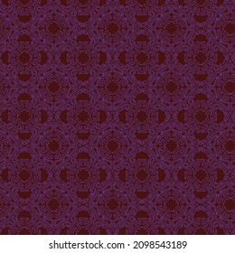 Minimalist geometric floral pattern. Earth tone  seamless background with small flowers, leafs in regular grid. Simple minimall ornament in soft pastel colors, fashionable Abstract repeated texture