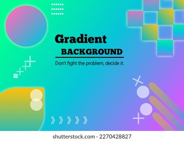 Minimalist geometric gradient background with dynamic Composition shapes.