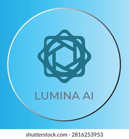 Minimalist Geometric Hexagon Geometric AI Tech Logo Vector - Lumina AI Identity Concept