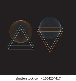 minimalist geometric illustration abstract style