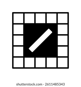 Minimalist Geometric Illustration Depicting A Board Game Concept