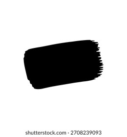 Amostra de traçado de pincel de tinta preta de logotipo geométrico minimalista para modelo de logotipo de vetor de elemento de design artístico