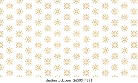 minimalist geometric ornament with flowers in oriental style. Vector geometric background with small diamond shapes, Abstract pattern seamless geometric line pattern, randomly scattered shapes.