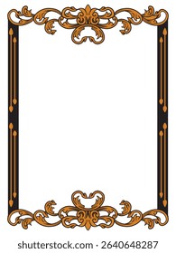 Minimalist Geometric Ornamental Frame Decorative Vector