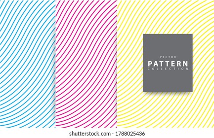 Colección minimalista de diseño de patrones geométricos. vector