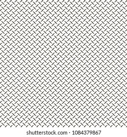 Minimalist geometric pattern with oblique broken lines. Monochrome decorative grid background. Vector illustration.