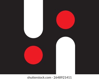 Minimalista Geométrica Arrangimento Forma Redonda Arte Elemento Design Criativo