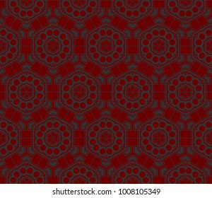 Minimalist geometric seamless background. For digital paper, textile print, page fill. Vector illustration
