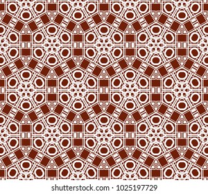 Minimalist geometric seamless background. For digital paper, textile print, page fill. Vector illustration