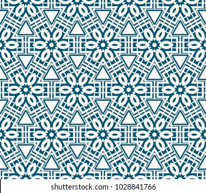 Minimalist geometric seamless background. For digital paper, textile print, page fill. Vector illustration