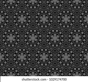 Minimalist geometric seamless background. For digital paper, textile print, page fill. Vector illustration