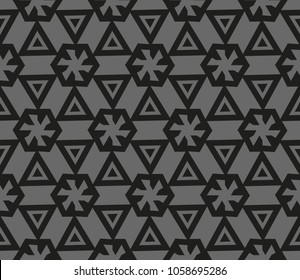 Minimalist geometric seamless background. For digital paper, textile print, page fill. Vector illustration