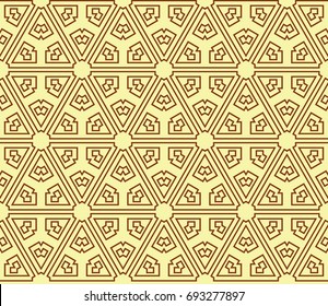 Minimalist geometric seamless background. For digital paper, textile print, page fill. Vector illustration